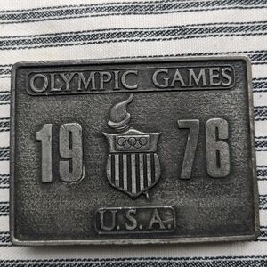 Vintage 76' USA Olympic Games‎ Belt Buckle